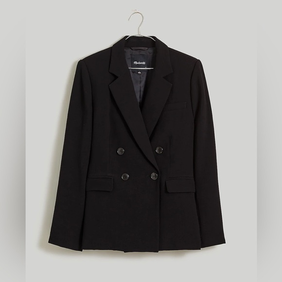 Madewell | NWT The Rosedale Blazer in Black Crepe 6 - Picture 8 of 8